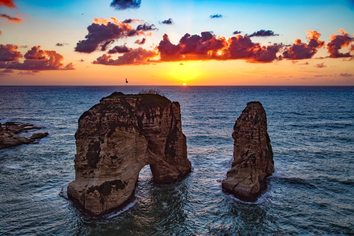 Beirut – Stadtansicht mit Mittelmeerküste