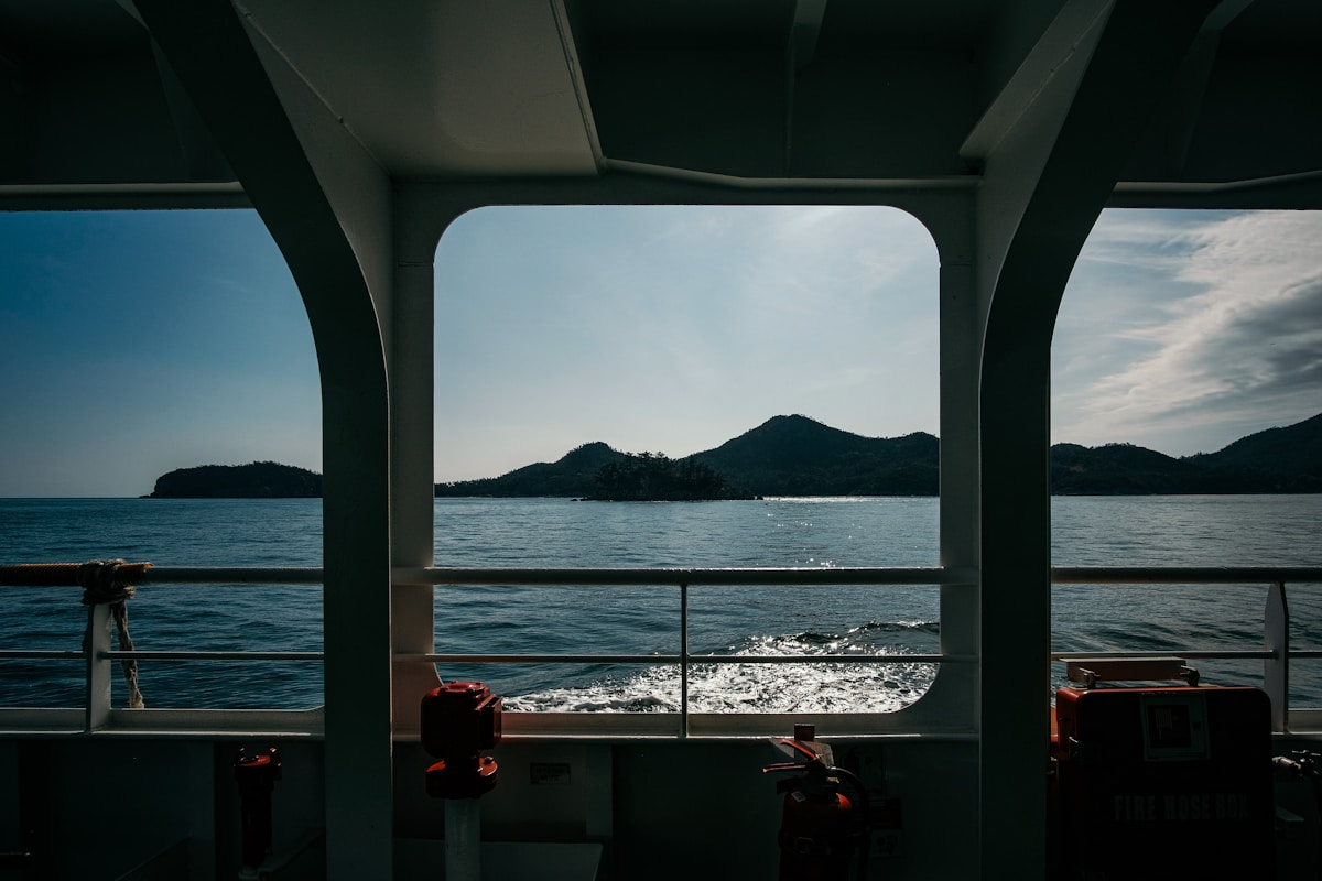 Fähre auf dem Mittelmeer